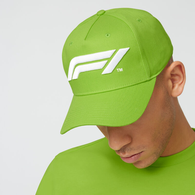 F1 FW LARGE LOGO BASEBALL CAP - lime